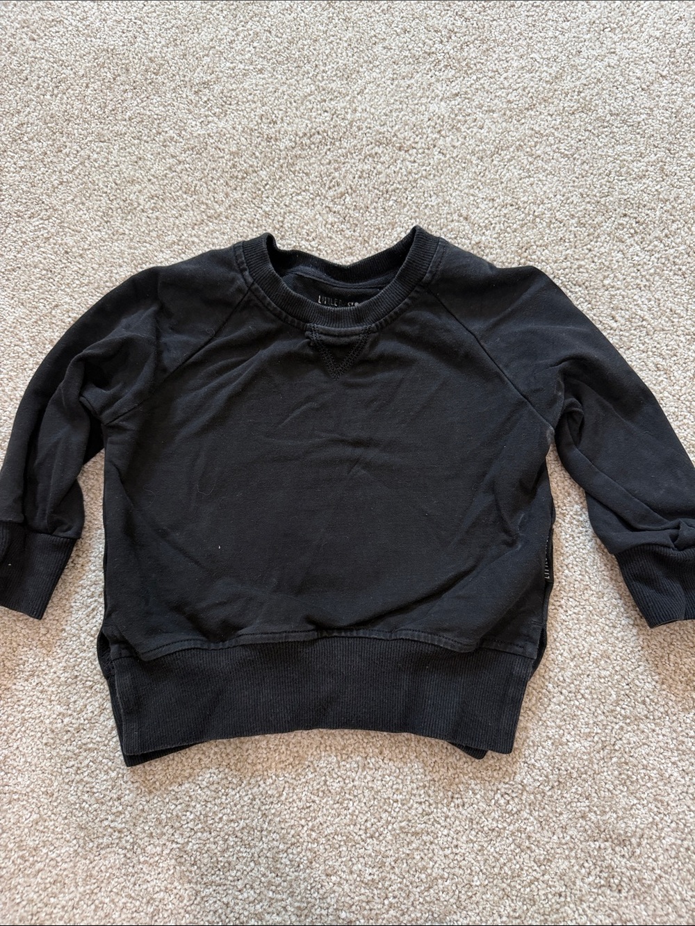 Little Bipsy Black Kids Pullover Sweatshirt